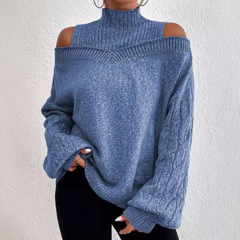 Lila - Tailored Shoulder Turtleneck