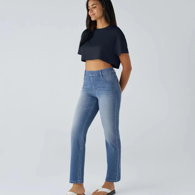 Sofia - Stretchy High-Waisted Trousers
