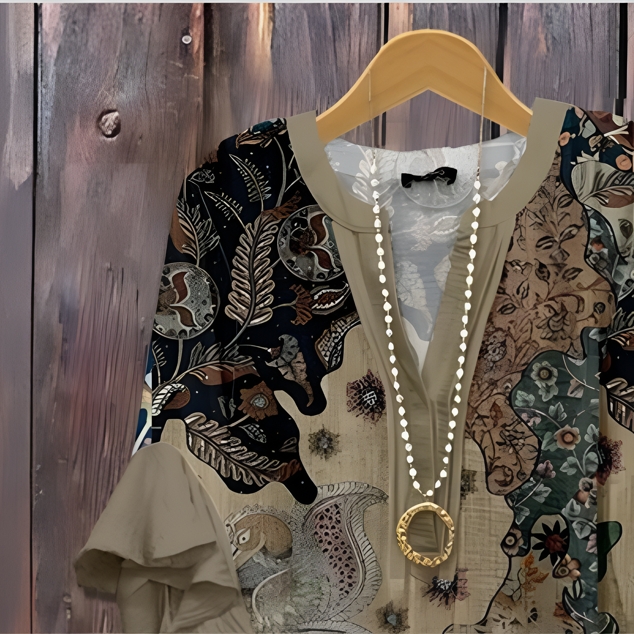 Lucy - Chic blouse with patterns