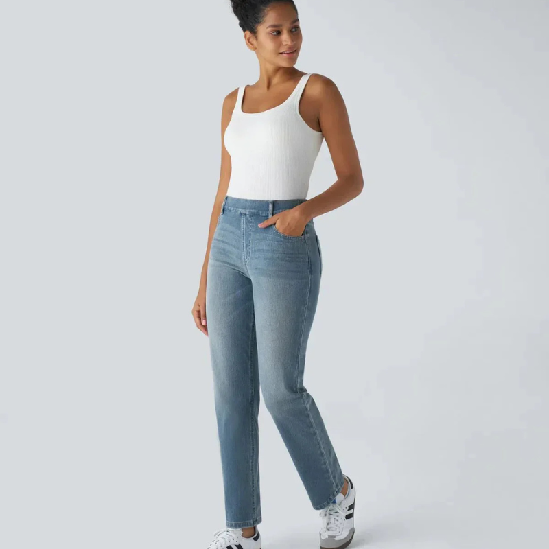 Sofia - Stretchy High-Waisted Trousers