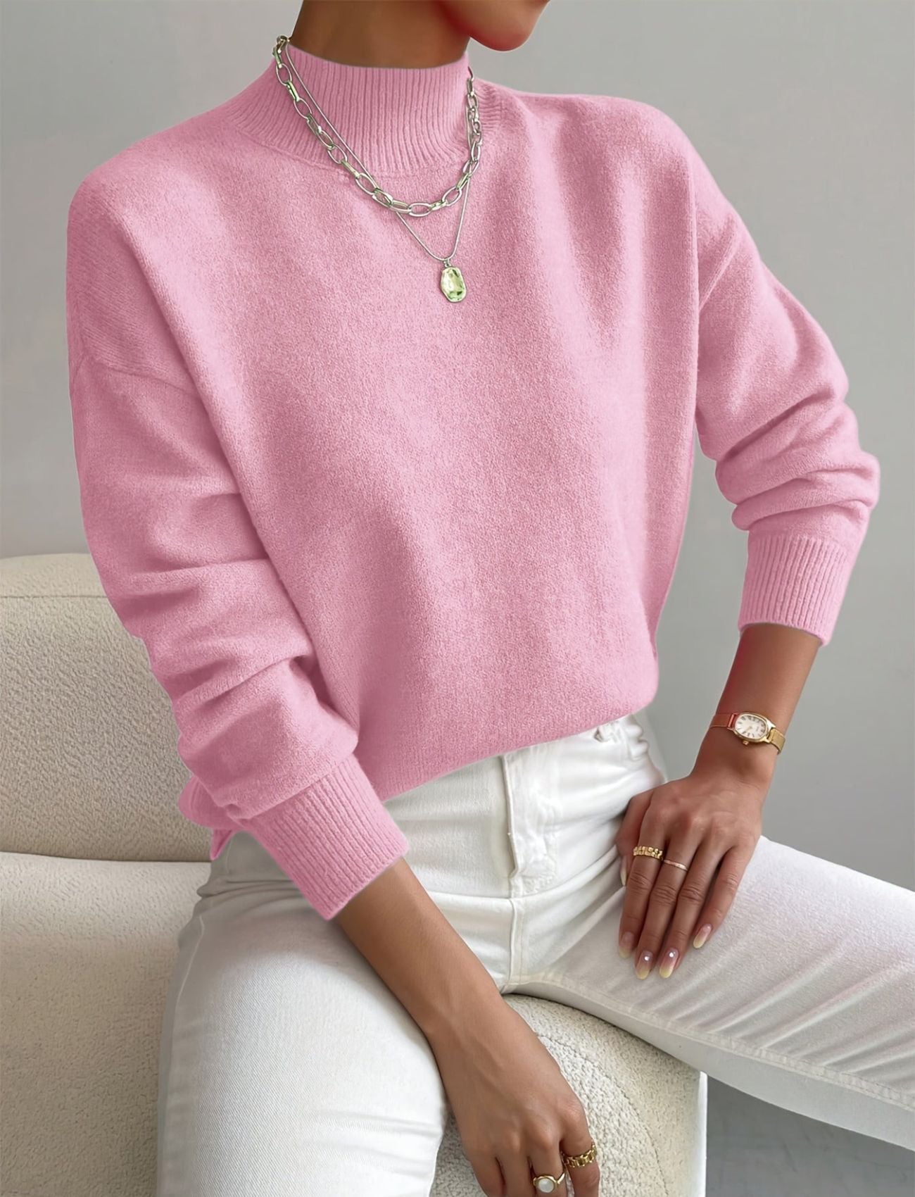 Clara - Chic high-neck knit