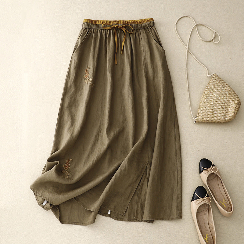 Sophie - Cotton Midi Skirt