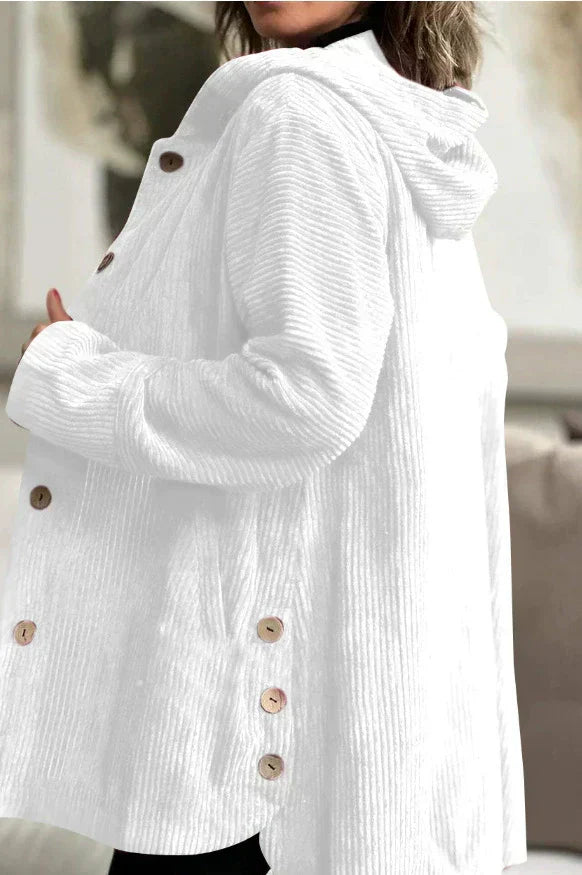 Olivia - Corduroy Hooded Jacket