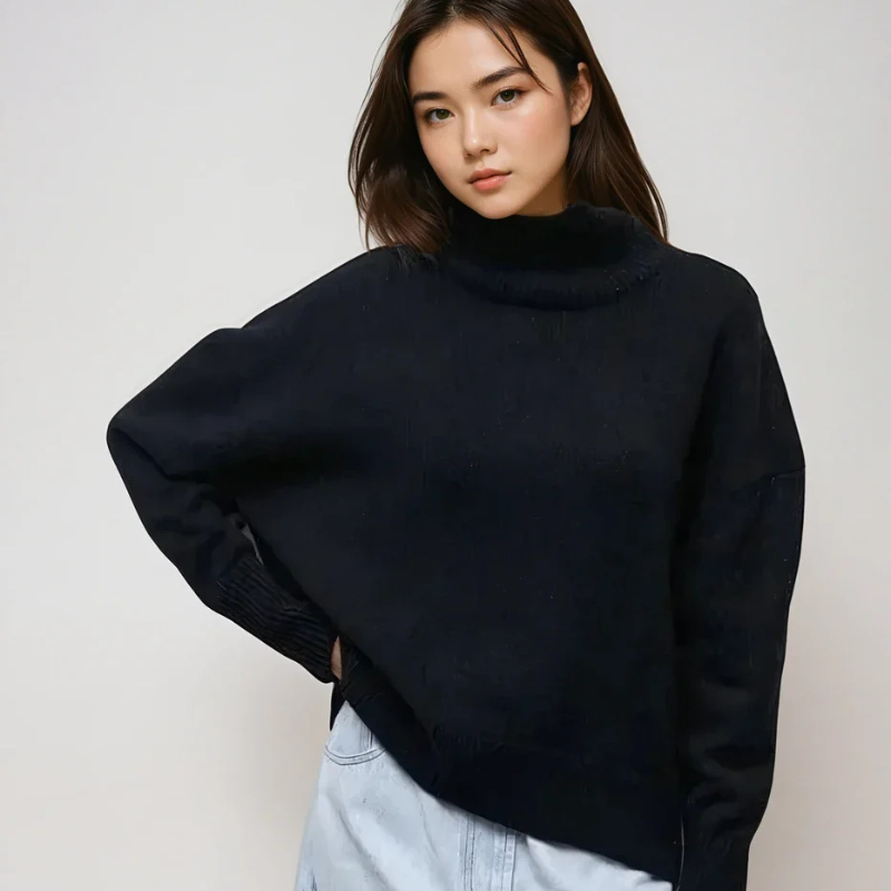 Clara - Cozy turtleneck knitwear