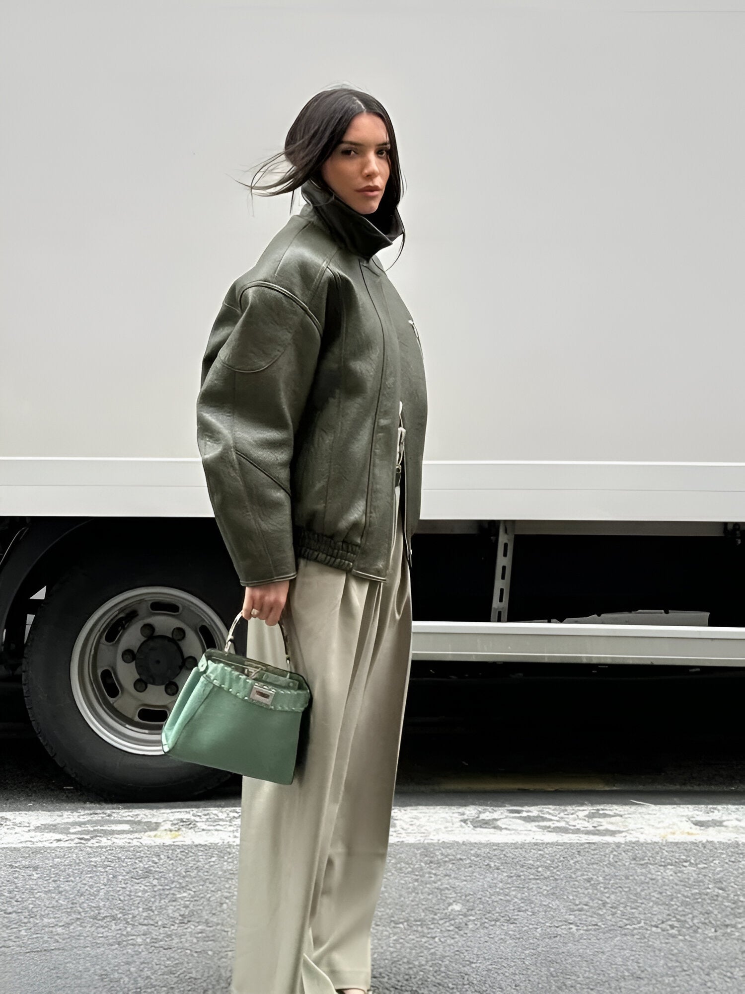 Sienna - Vintage leren herfstjas