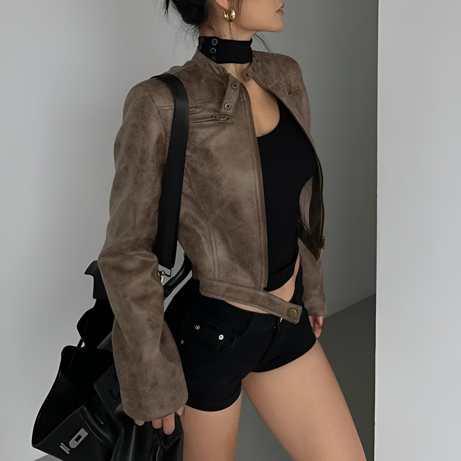 Zara - Leren herfstjas