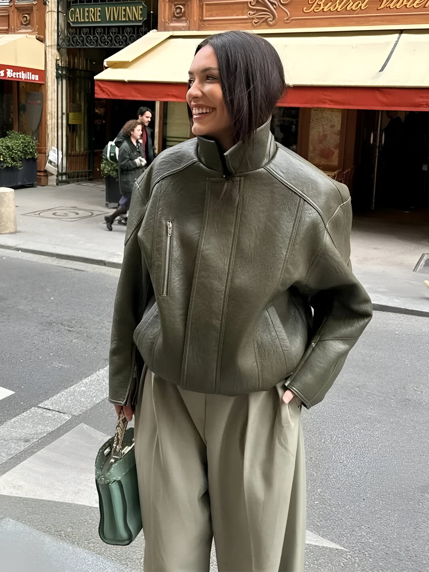 Sienna - Vintage leren herfstjas