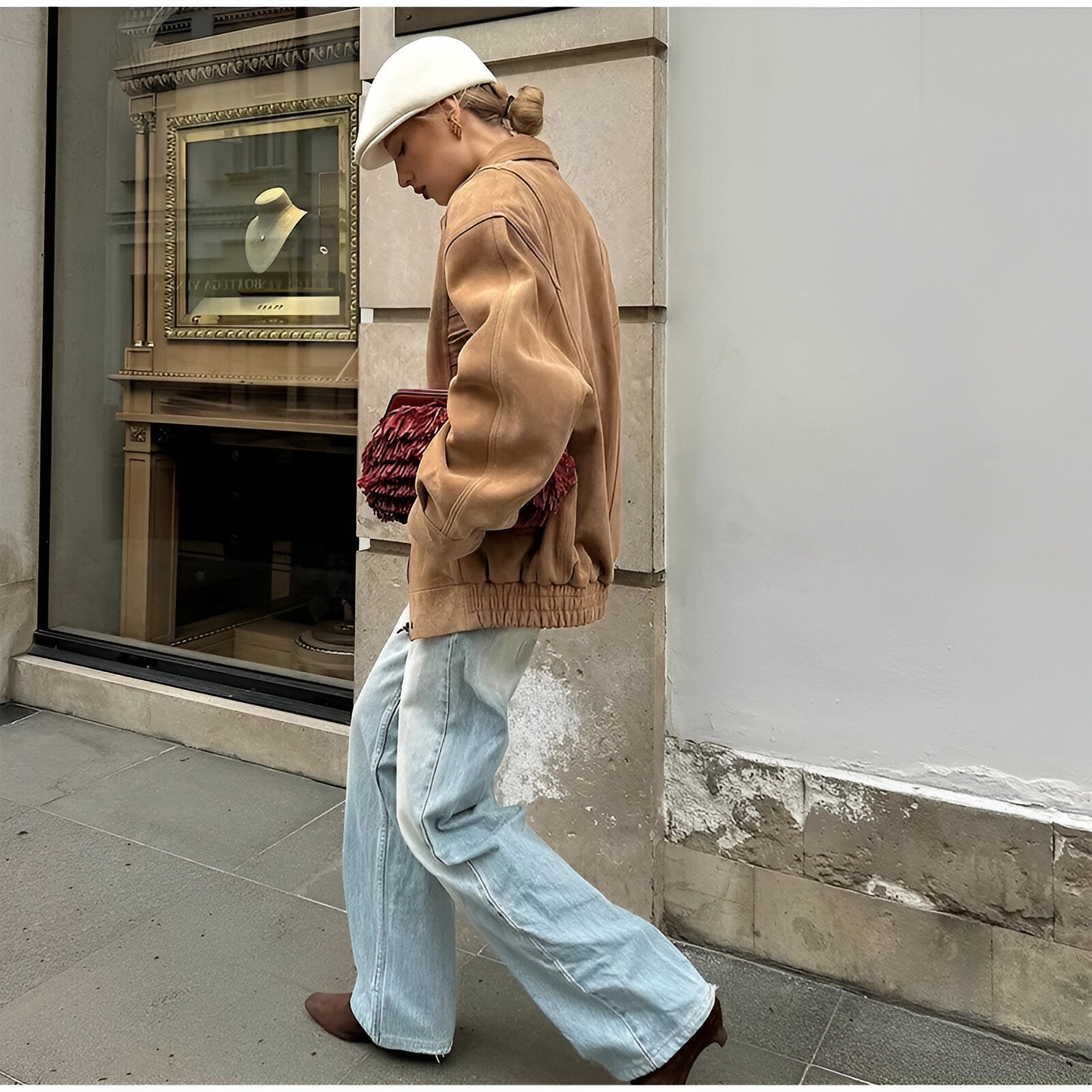 Isabella - Suède patchwork jas