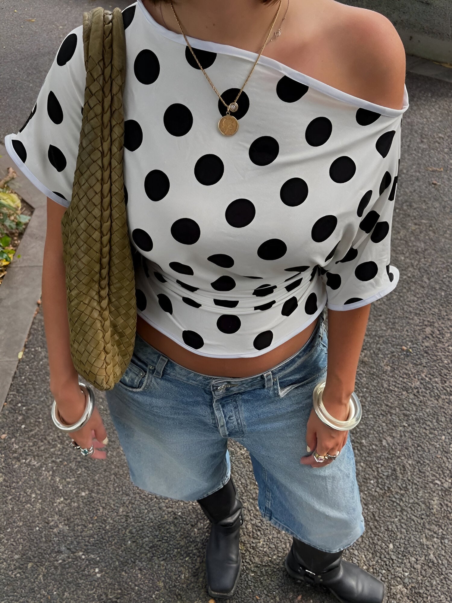 Ingrid - Polka Dot Top