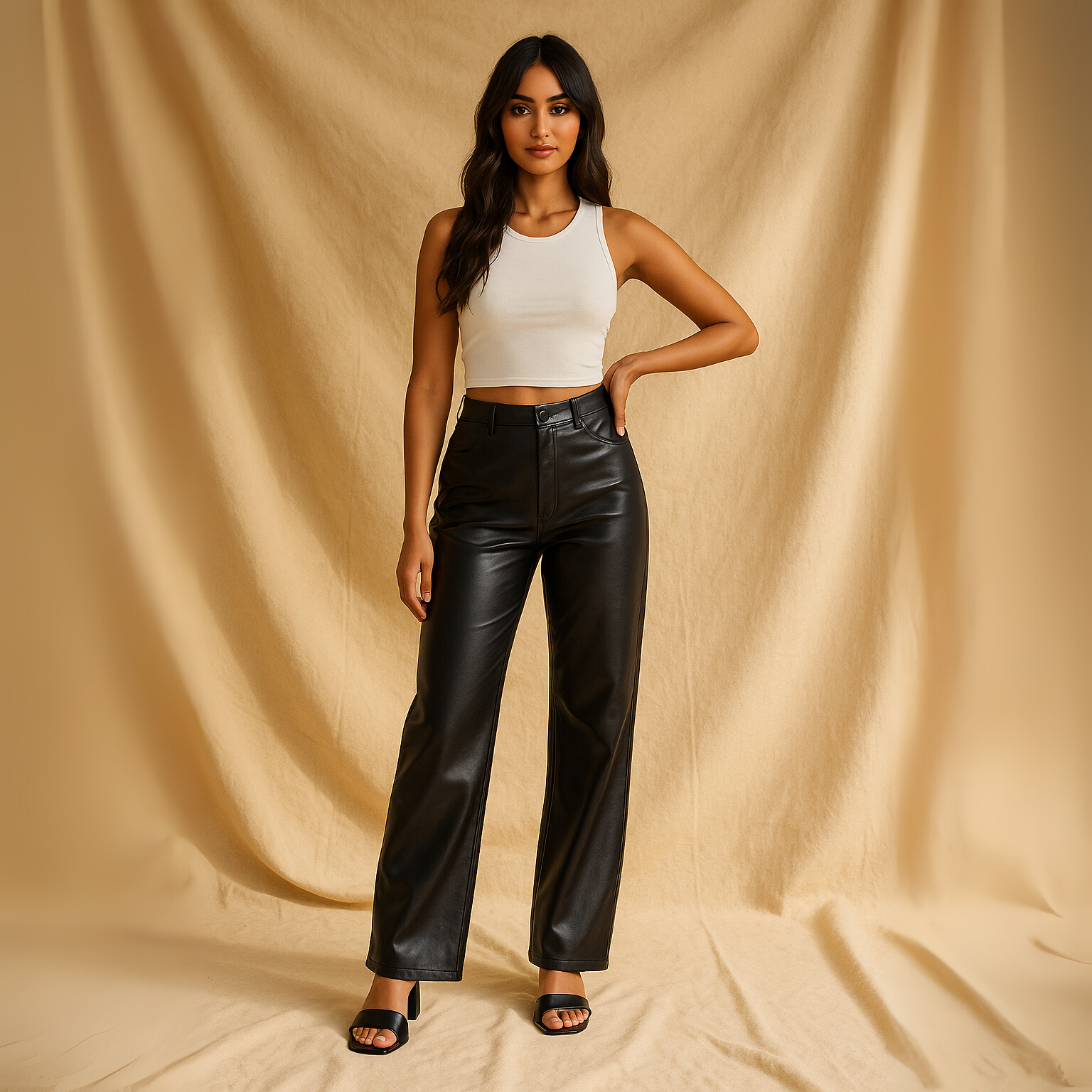 Pernelle - Kunstleren broek