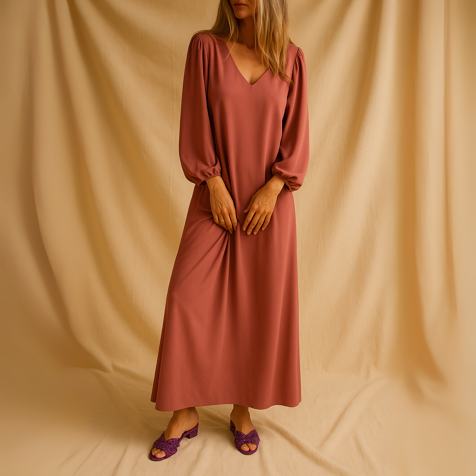 Léontine – Lange avondjurk