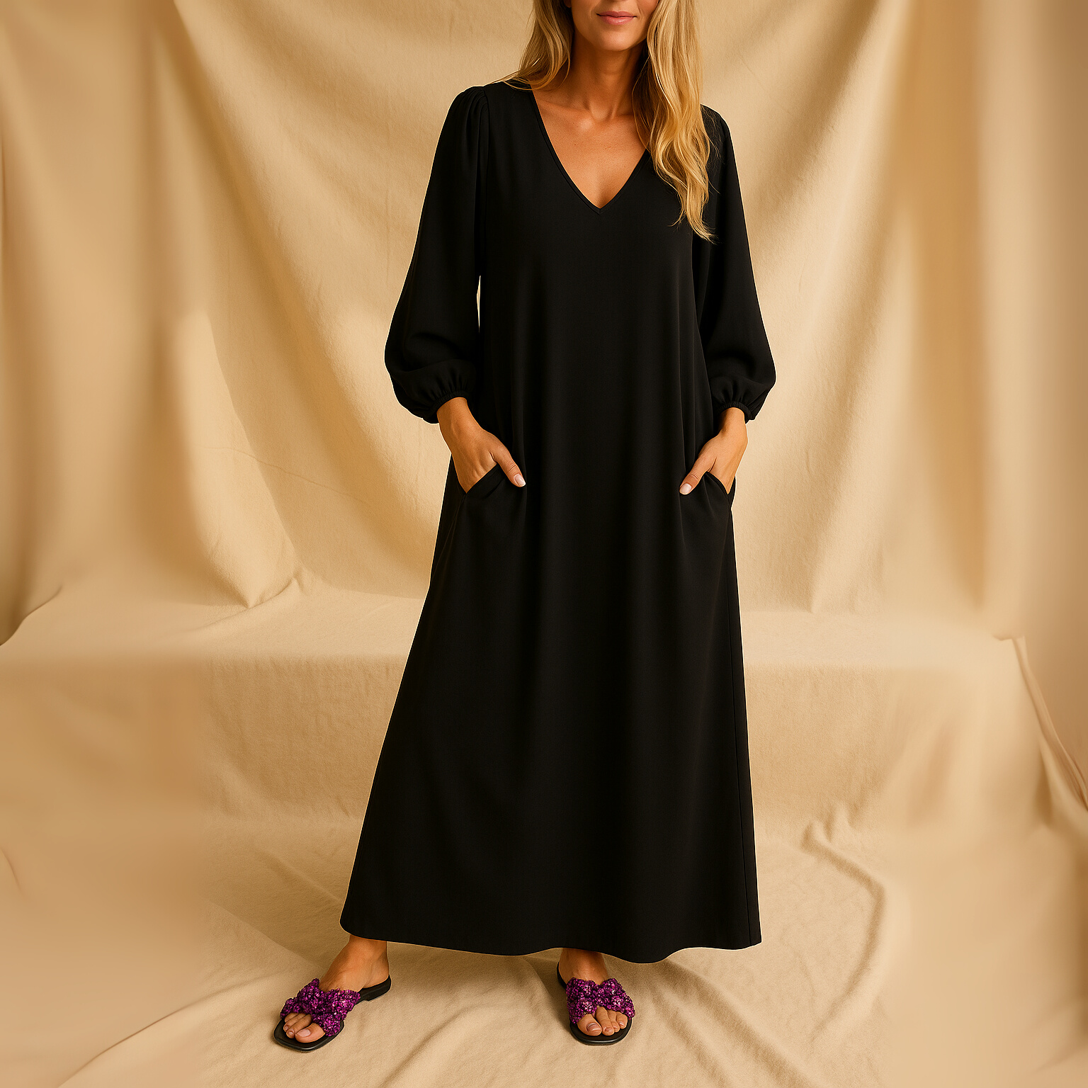 Léontine – Lange avondjurk