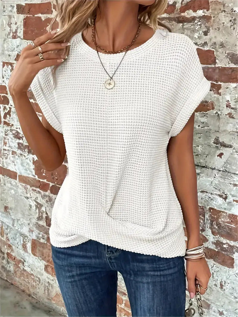 Lila - Charming Round Neck T-Shirt