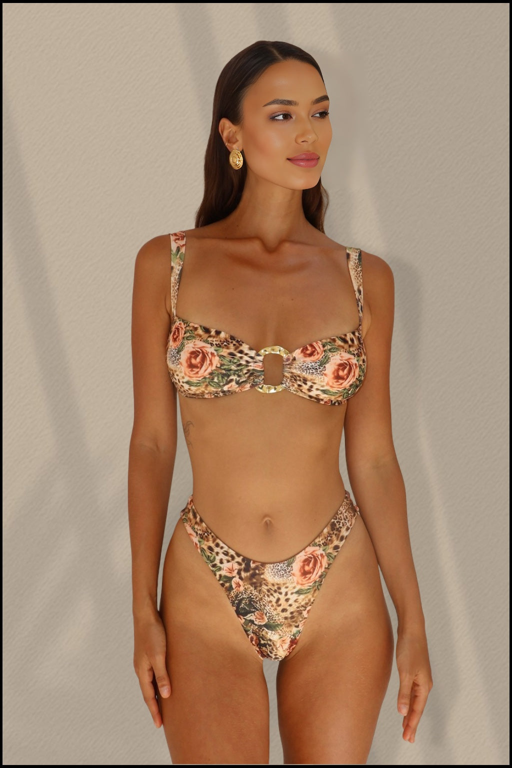 Anikó Bottom - Roze luipaardprint