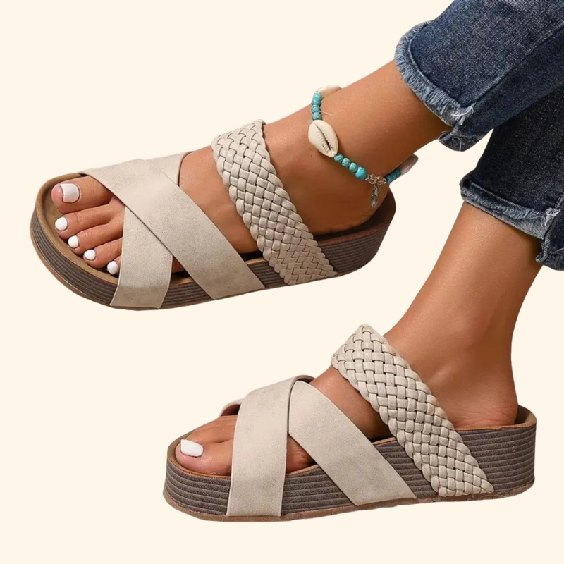 Sophie – Chic Leather Strap Sandals