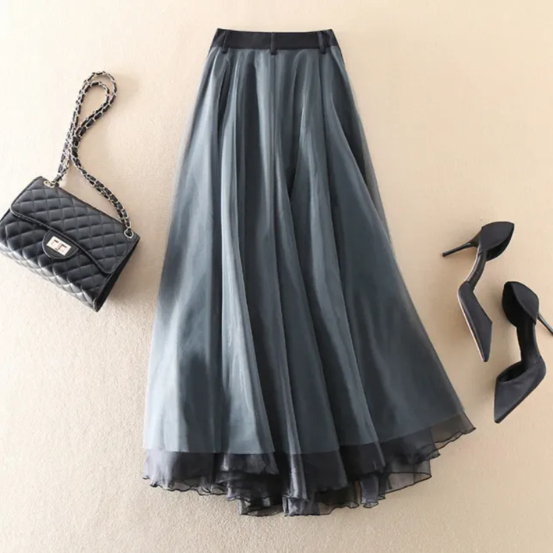 Emma - Floral Patchwork Tulle Skirt