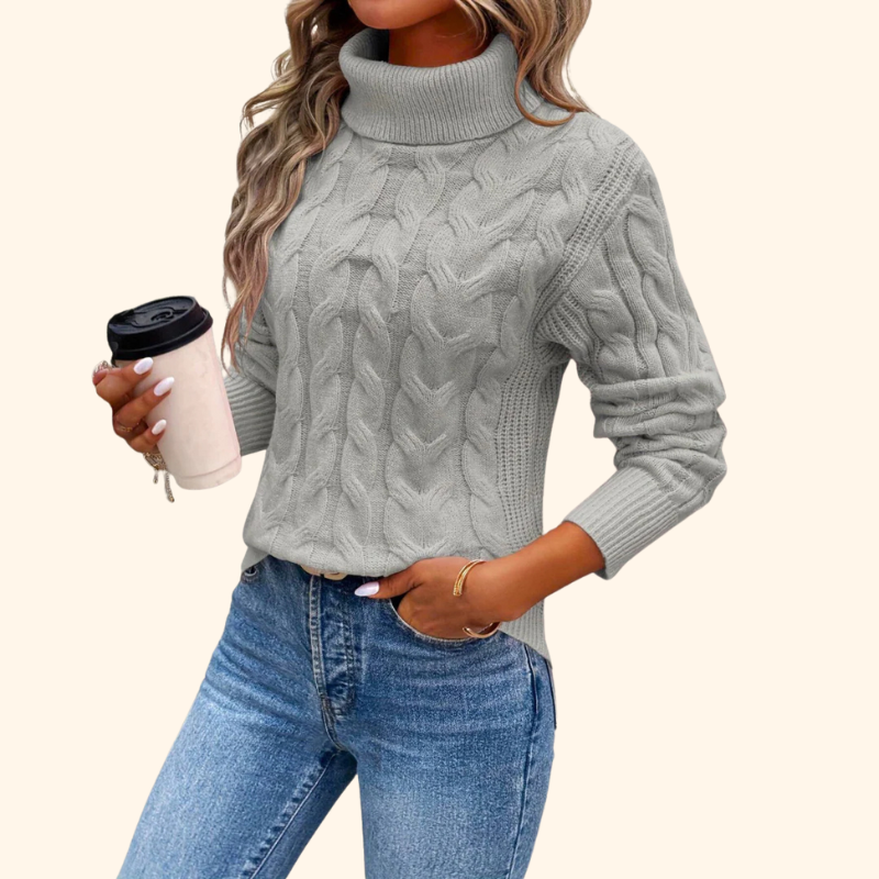 Lila - Classic Polo Sweater