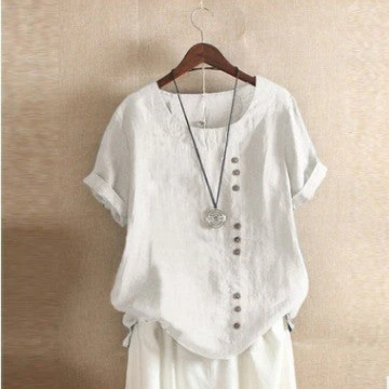 Lila - Vintage-inspired relaxed pullover tee