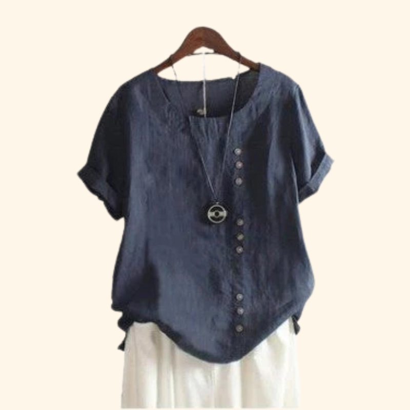 Lila - Vintage-inspired relaxed pullover tee