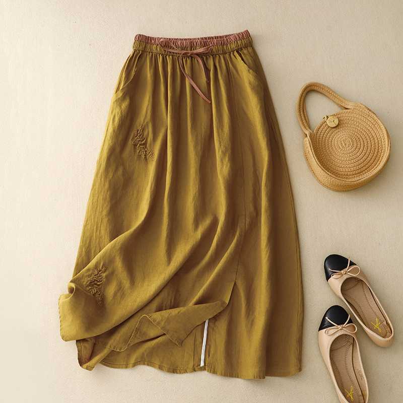 Sophie - Cotton Midi Skirt