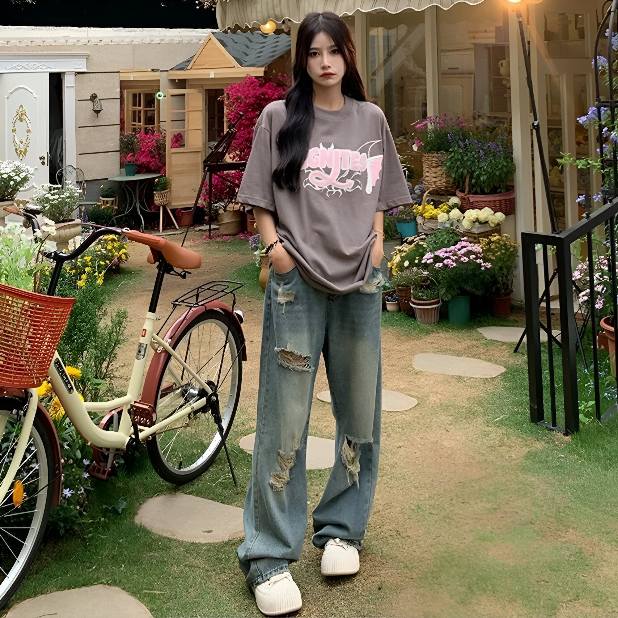 Florelle | Y2K-broek 