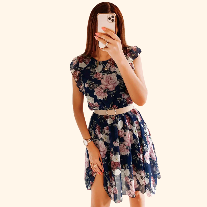 Mia – Blossom Print Dress