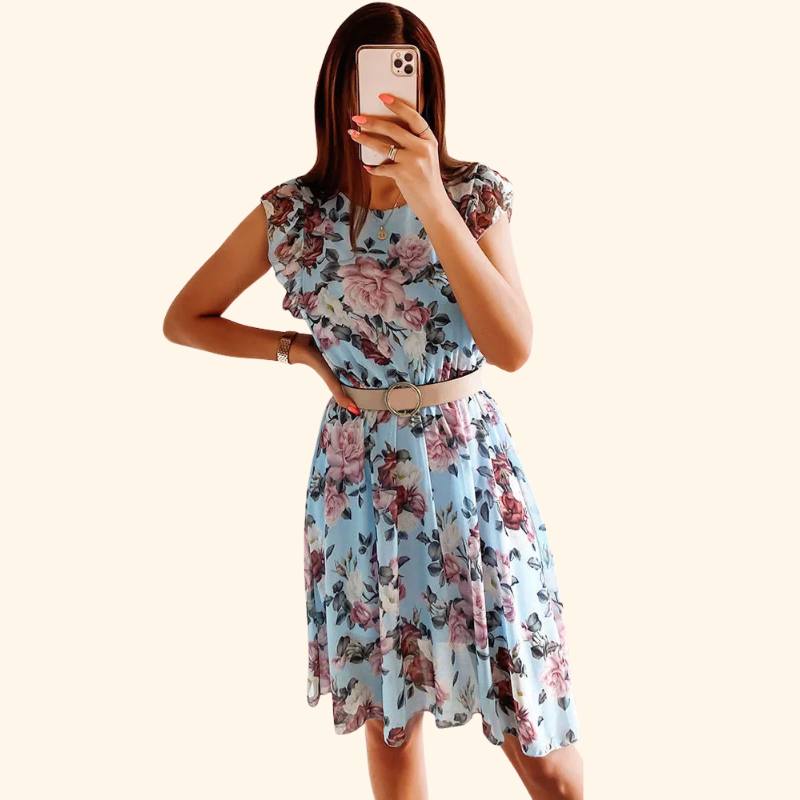 Mia – Blossom Print Dress