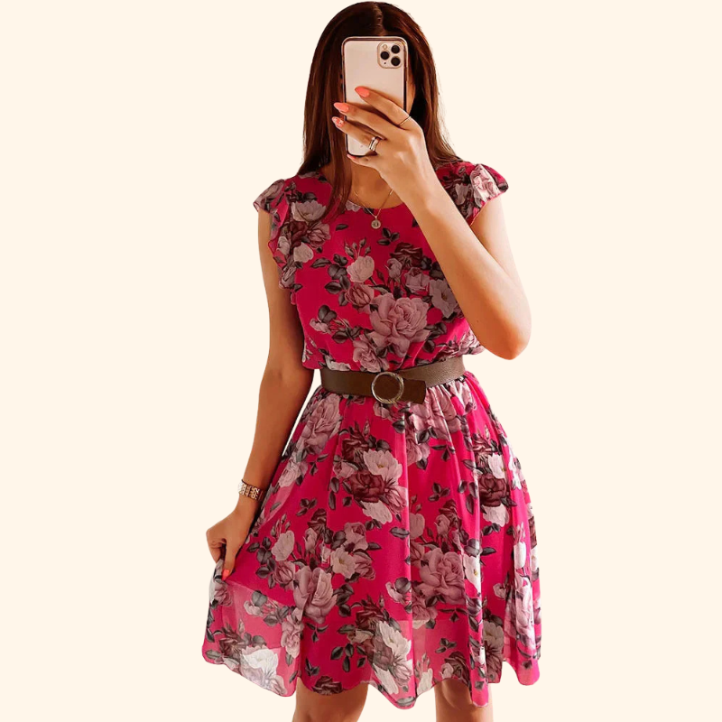 Mia – Blossom Print Dress