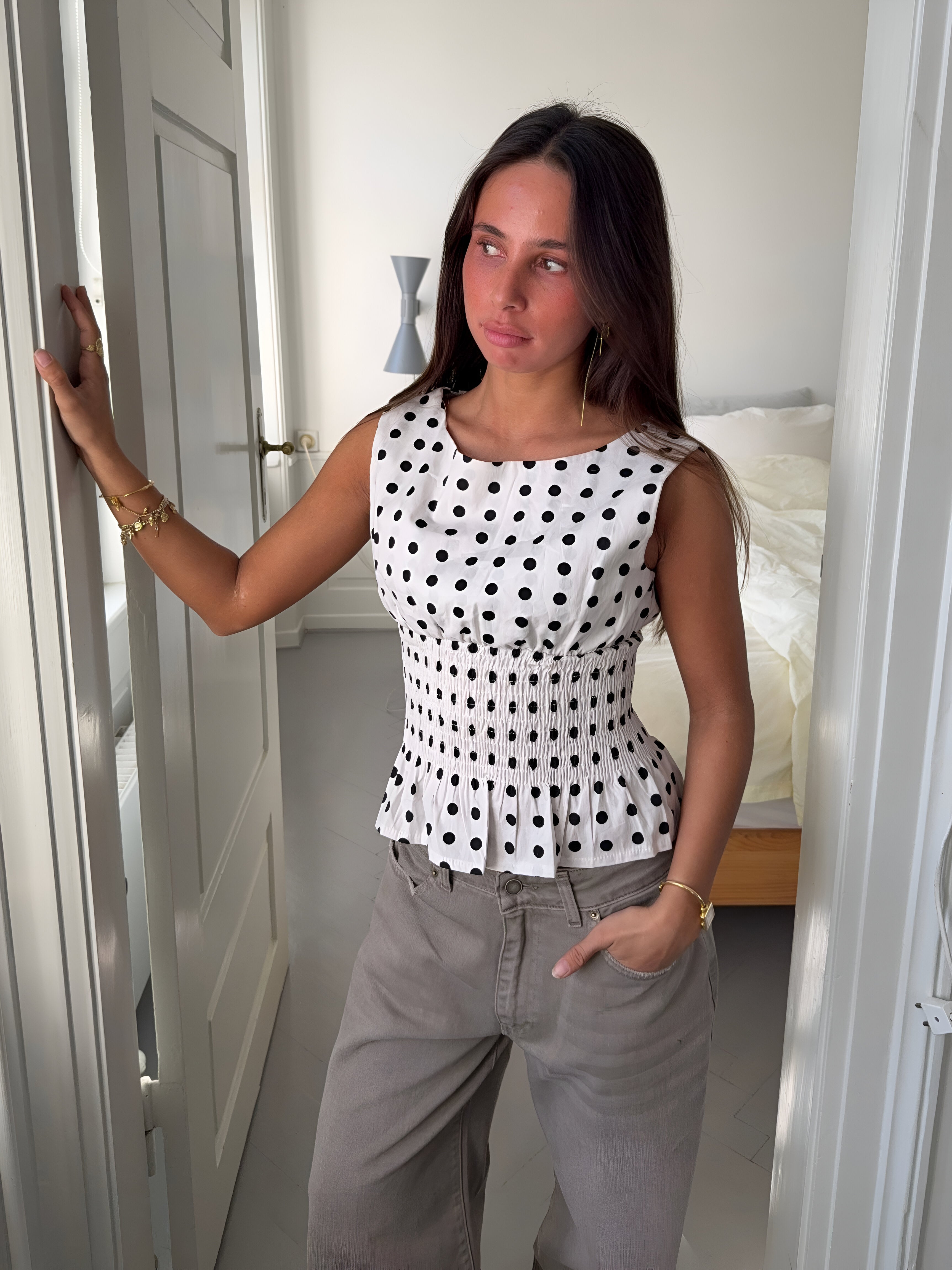 Katarina - Polka Dot Top