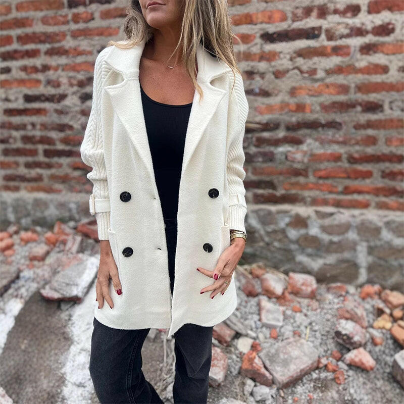 Sophie - Stylish Mid-Length Double-Breasted Overcoat